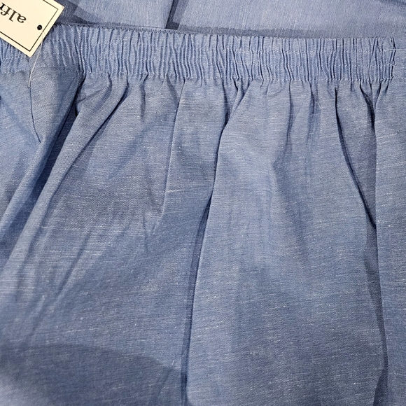 NEW! ALFRED DUNNER Flat Front Chambray Pull On Pant 24W. - Picture 4 of 6